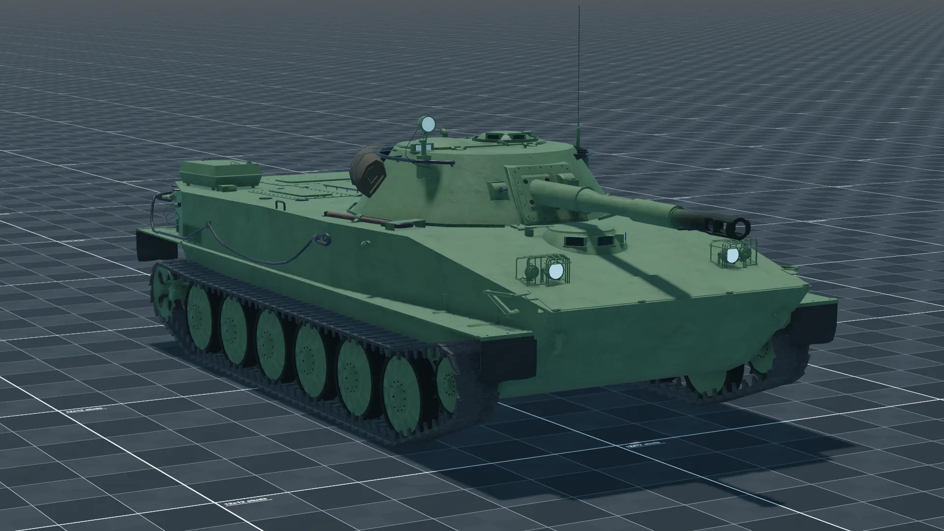 PT-76B, perspective, in Multicrew Tank Combat