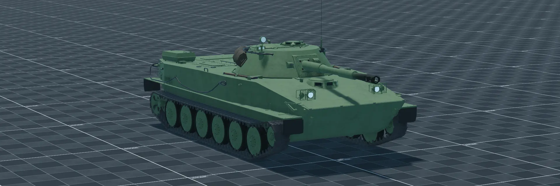 PT-76B, perspective banner, in Multicrew Tank Combat