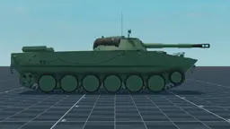 PT-76B, right, in Multicrew Tank Combat