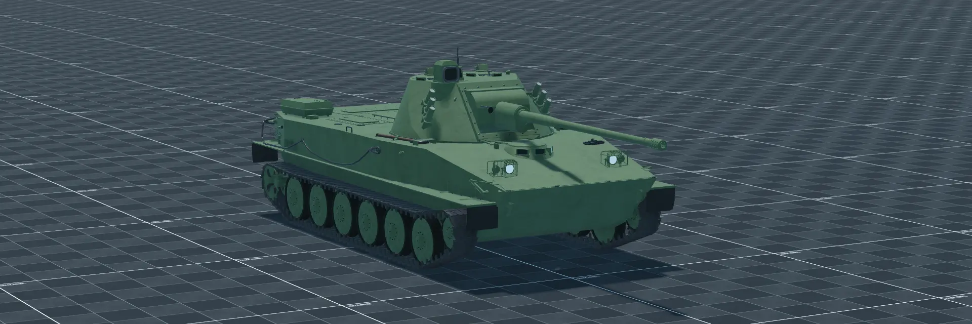 PT-76E, perspective banner, in Multicrew Tank Combat