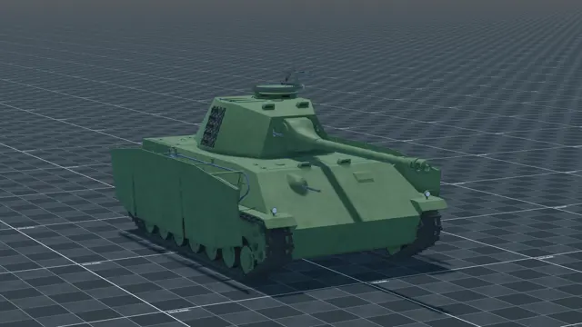 Pz IV Ausf. 1946, perspective, in Multicrew Tank Combat