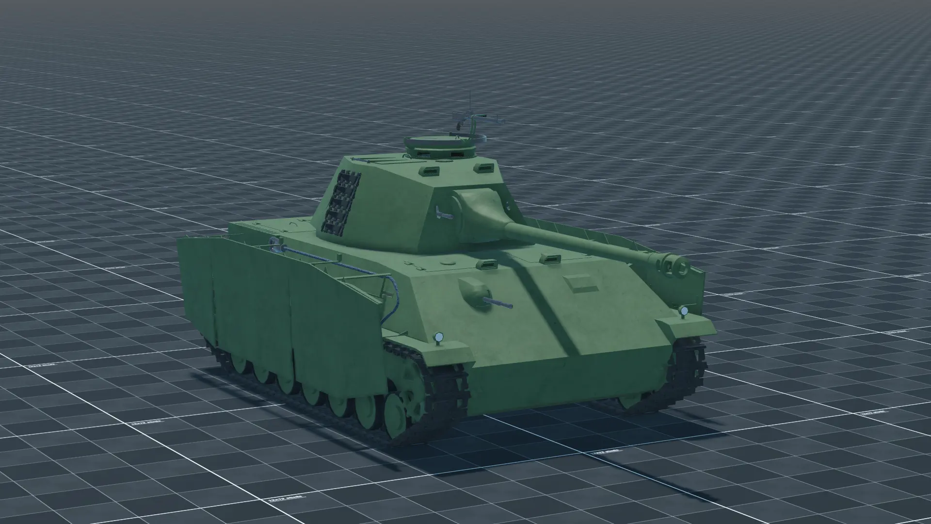 Pz IV Ausf. 1946, perspective, in Multicrew Tank Combat