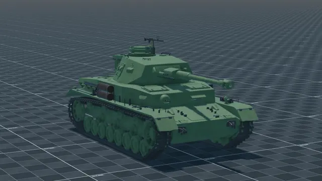 Pz IV H, perspective, in Multicrew Tank Combat