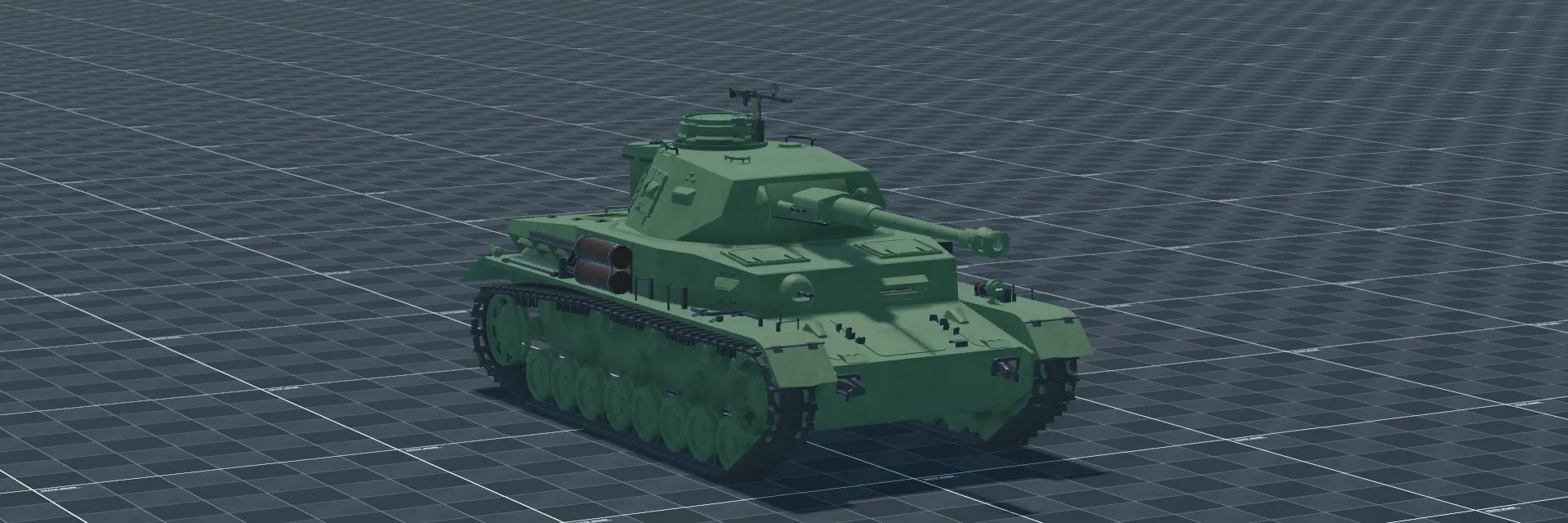 Pz IV H, perspective banner, in Multicrew Tank Combat