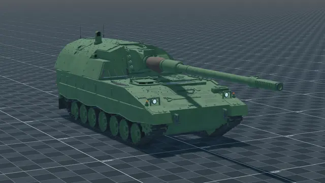 PzH 2000, perspective, in Multicrew Tank Combat