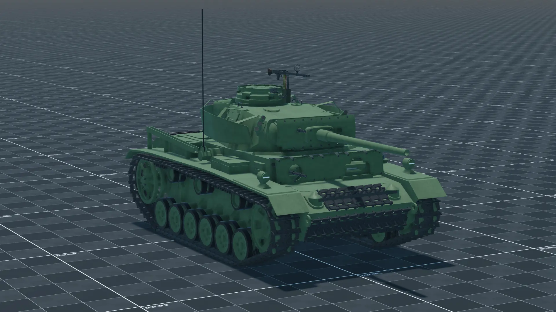 Pz.III M, perspective, in Multicrew Tank Combat