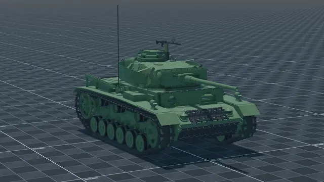 Pz.III M, perspective, in Multicrew Tank Combat