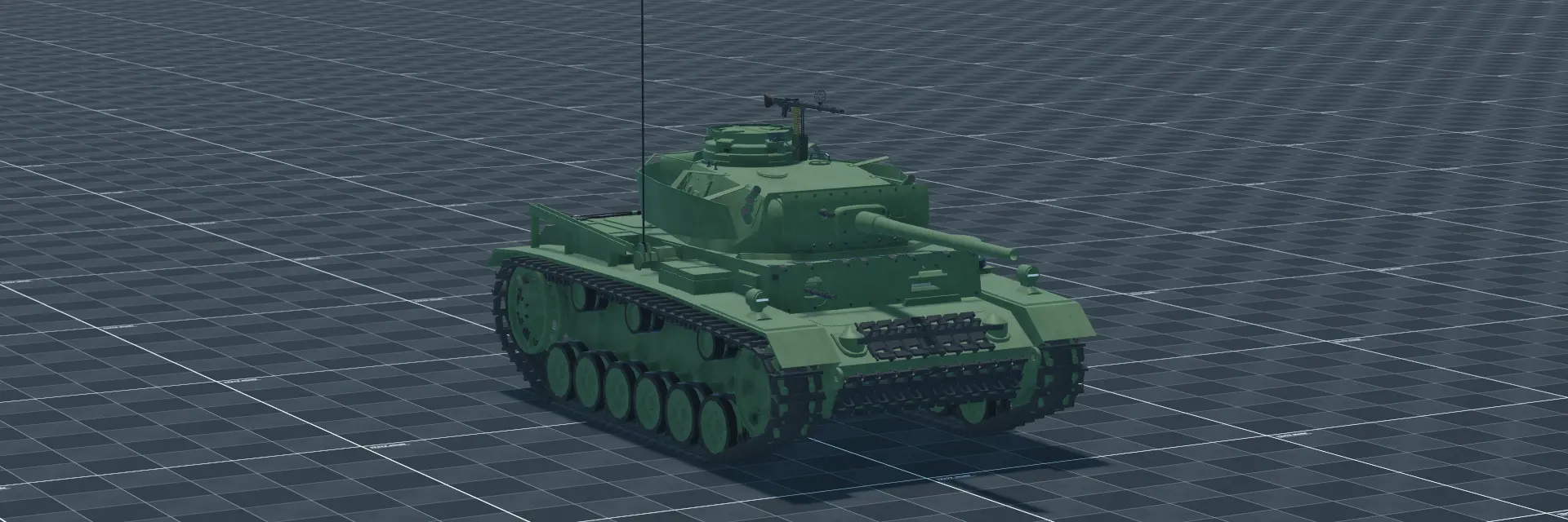 Pz.III M, perspective banner, in Multicrew Tank Combat