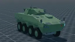 Rosomak, perspective, in Multicrew Tank Combat