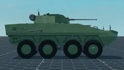 Rosomak, right, in Multicrew Tank Combat