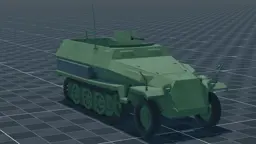 Sd Kfz 251, perspective, in Multicrew Tank Combat