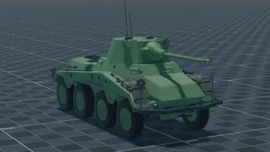 Sd.Kfz.234/2 Puma, perspective, in Multicrew Tank Combat