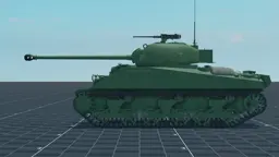 Sherman Firefly, left, in Multicrew Tank Combat