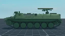 Shturm-S, left, in Multicrew Tank Combat