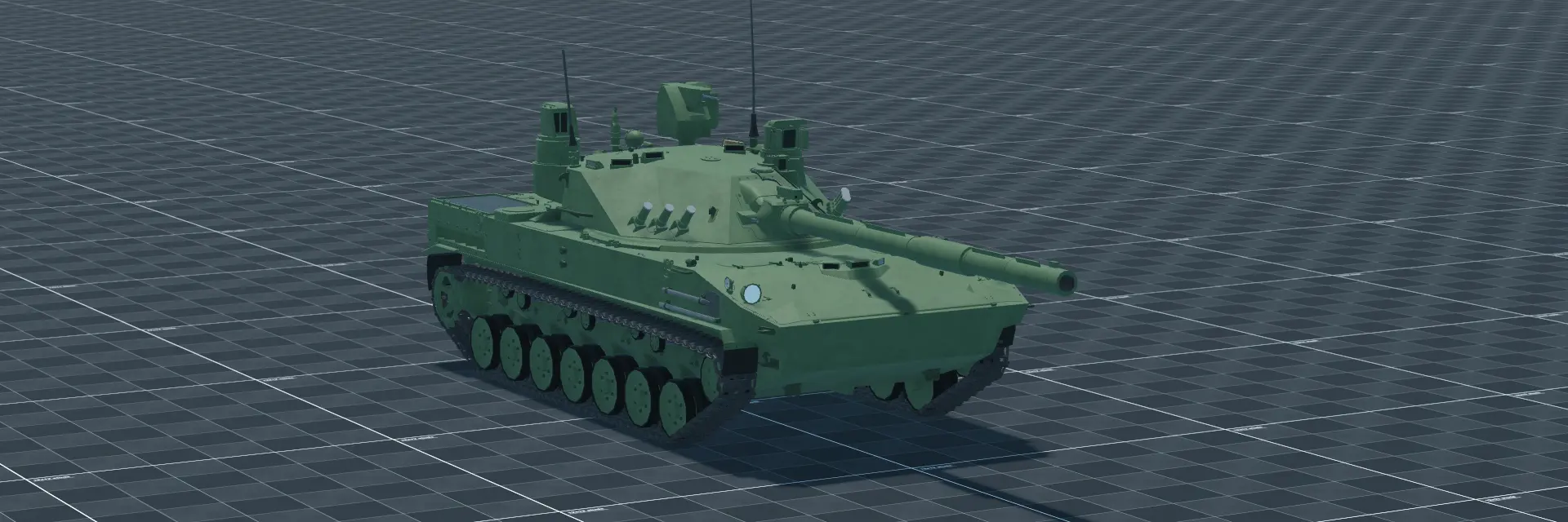 Sprut-SDM1, perspective banner, in Multicrew Tank Combat