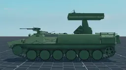 Strela-10, left, in Multicrew Tank Combat