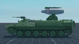 Strela-MLRS, left, in Multicrew Tank Combat