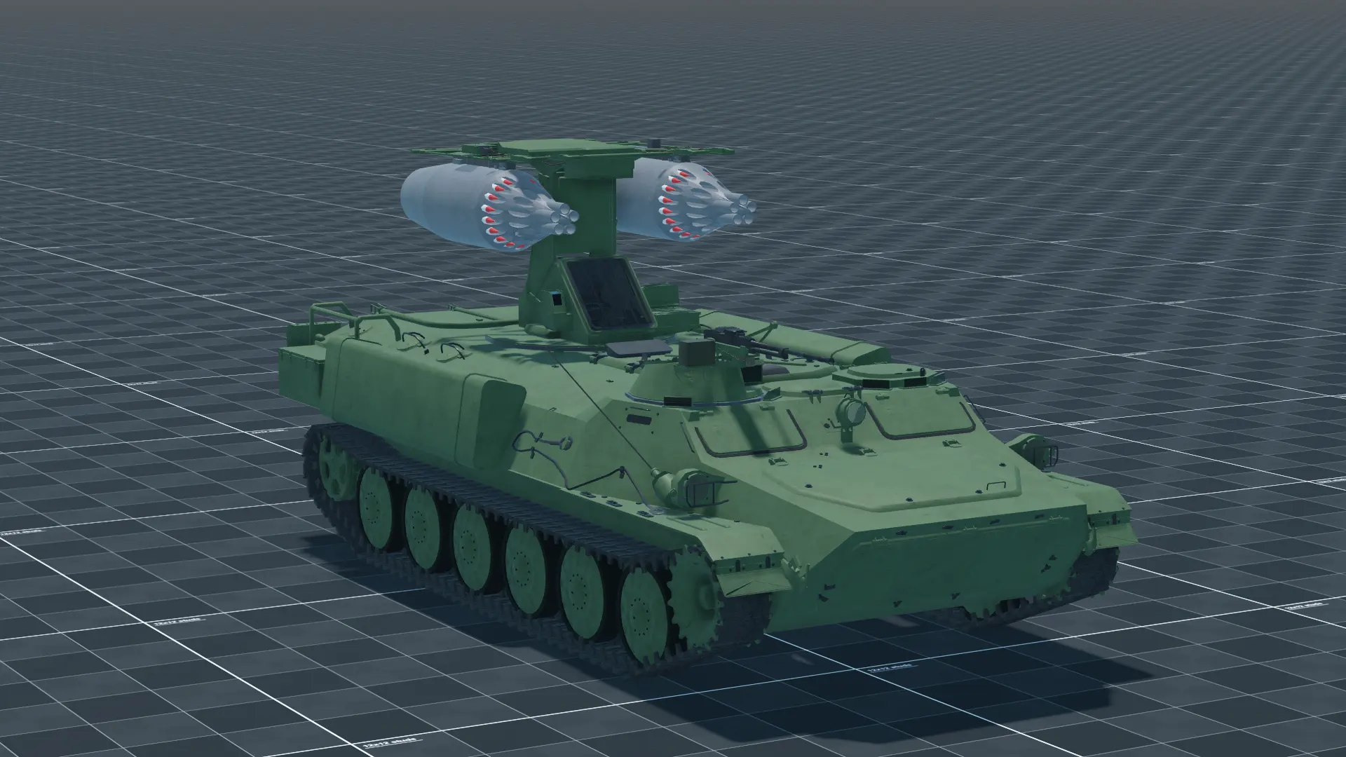 Strela-MLRS, perspective, in Multicrew Tank Combat