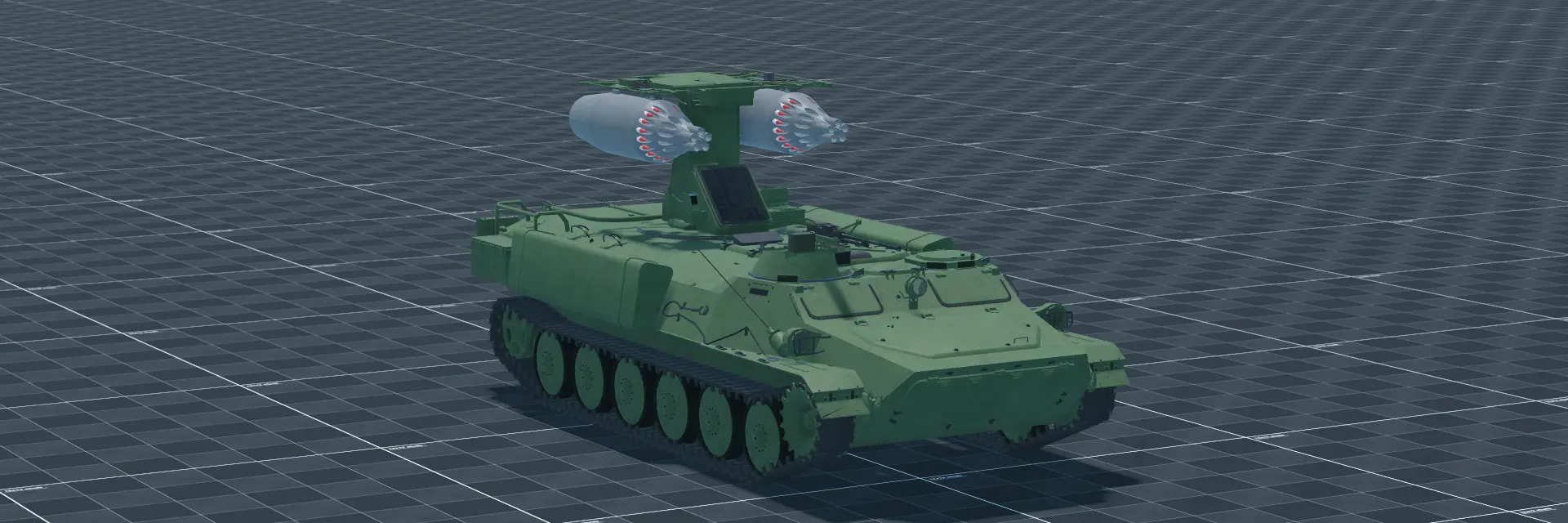 Strela-MLRS, perspective banner, in Multicrew Tank Combat