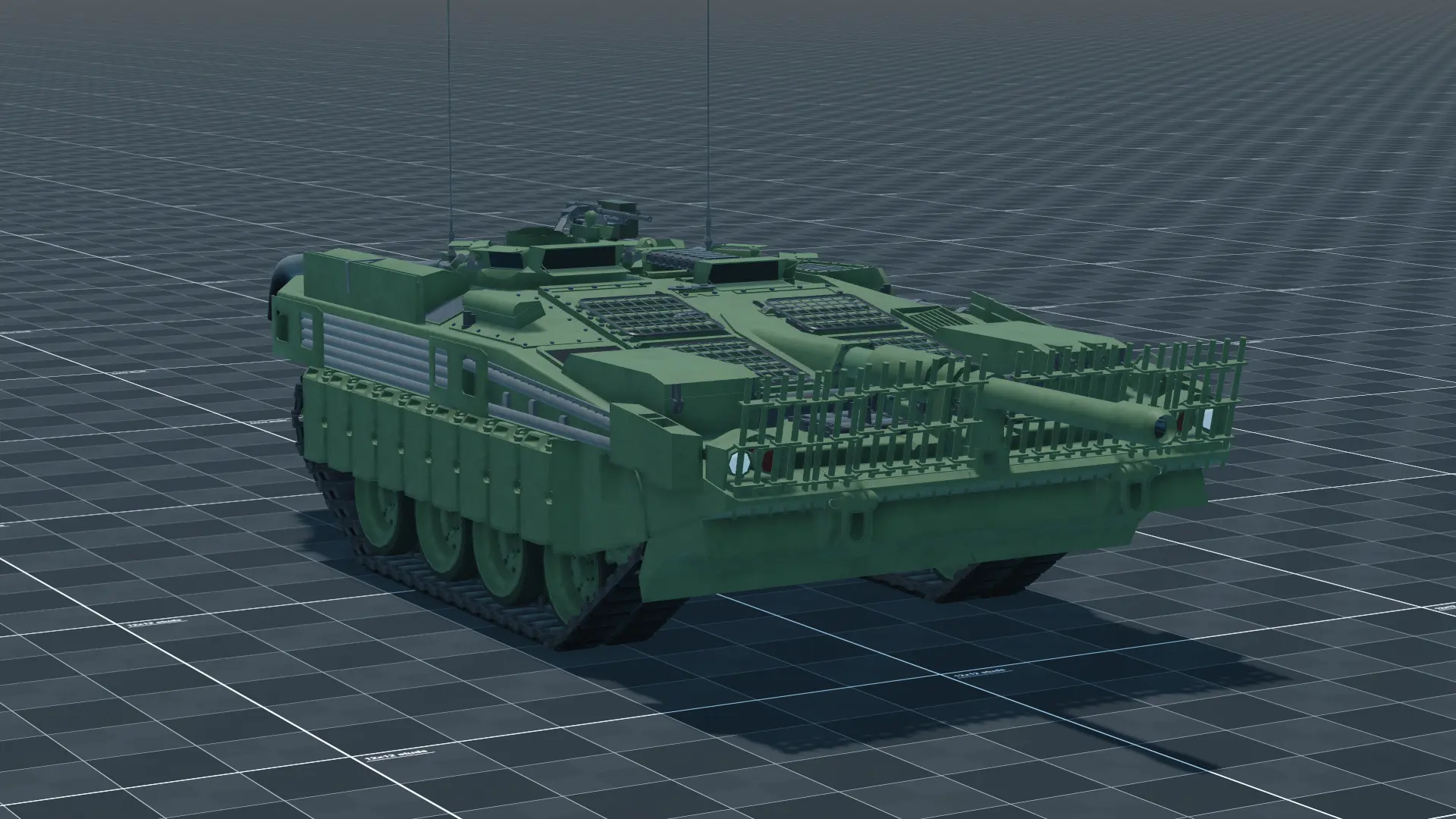 Strv 103C, perspective, in Multicrew Tank Combat