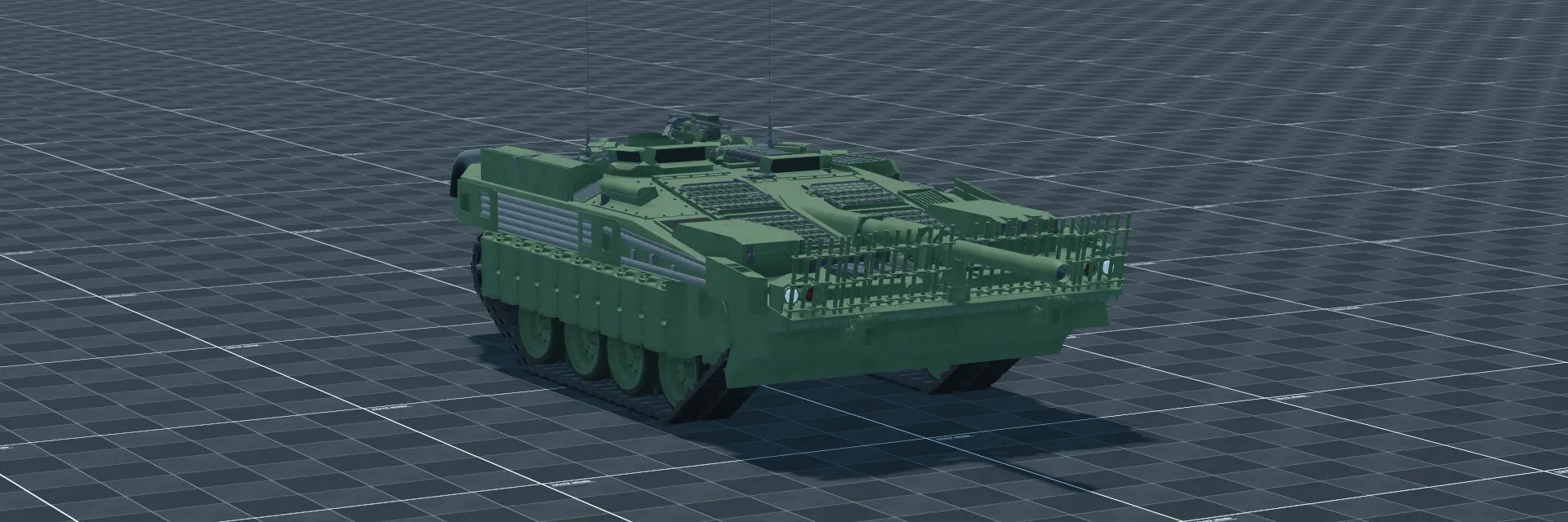 Strv 103C, perspective banner, in Multicrew Tank Combat