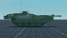 Strv 103C, right, in Multicrew Tank Combat