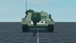 SU-100, front, in Multicrew Tank Combat