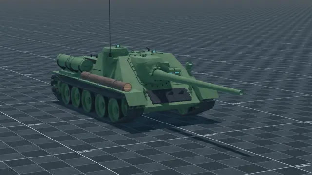 SU-100, perspective, in Multicrew Tank Combat