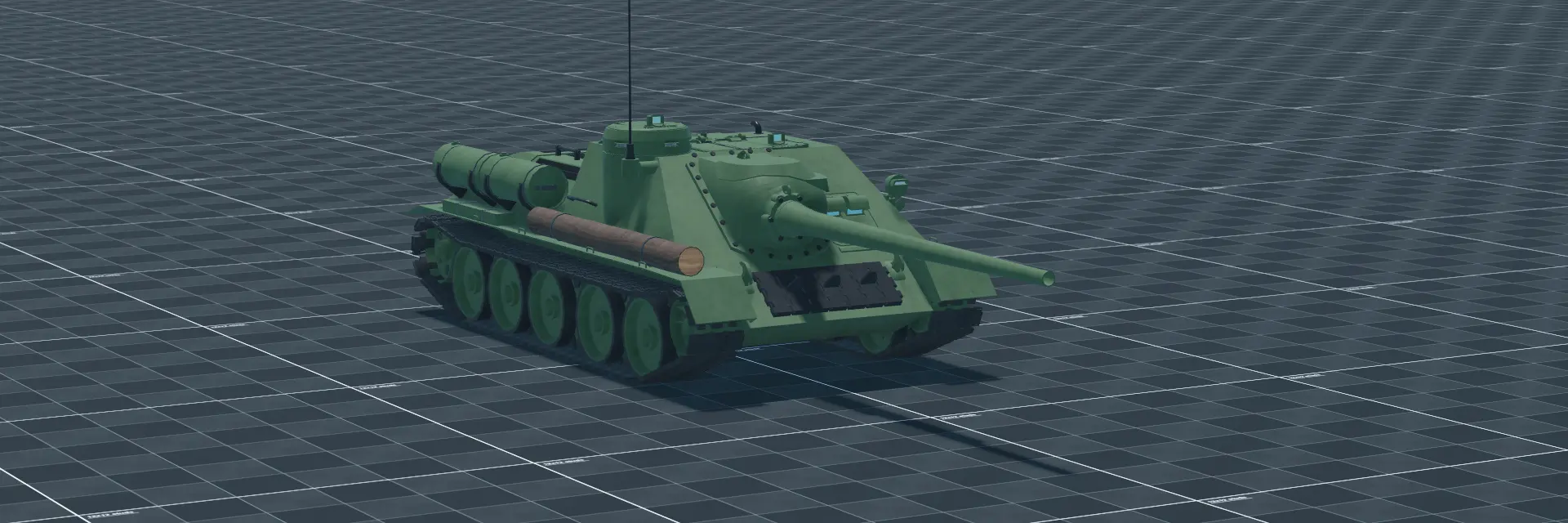 SU-100, perspective banner, in Multicrew Tank Combat