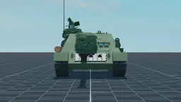 SU-122P, front, in Multicrew Tank Combat