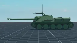 SU-122P, left, in Multicrew Tank Combat