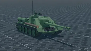 SU-122P, perspective, in Multicrew Tank Combat