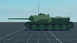 SU-85M, left, in Multicrew Tank Combat