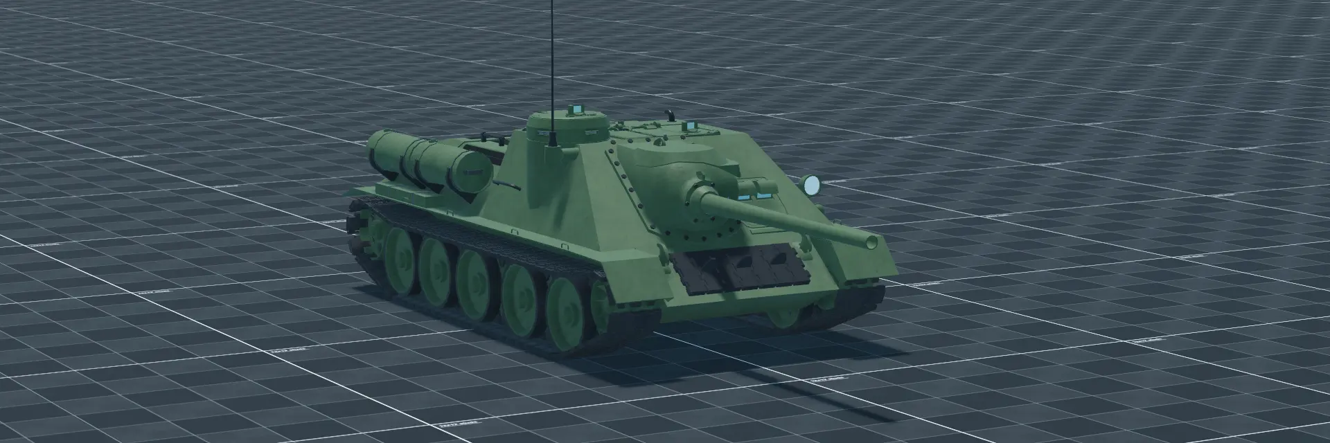 SU-85M, perspective banner, in Multicrew Tank Combat