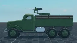 Supply Truck, left, in Multicrew Tank Combat