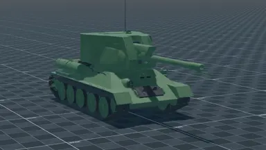 T-34-122, perspective, in Multicrew Tank Combat