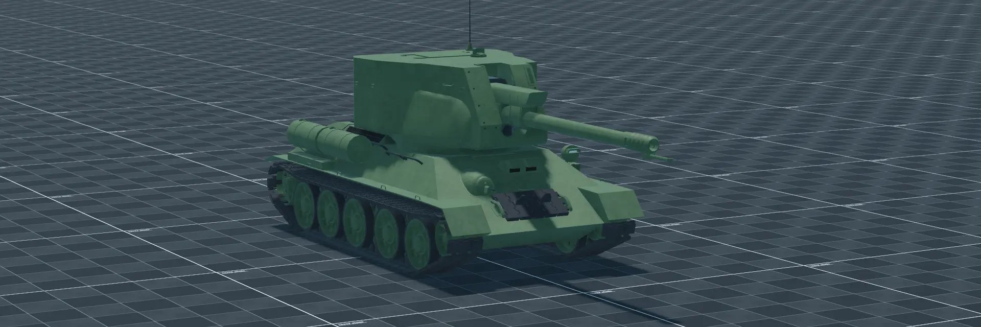 T-34-122, perspective banner, in Multicrew Tank Combat