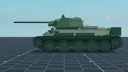 T-34-57, left, in Multicrew Tank Combat