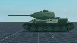 T-34-85, left, in Multicrew Tank Combat