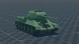 T-34-85, perspective, in Multicrew Tank Combat