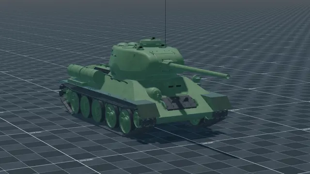 T-34-85, perspective, in Multicrew Tank Combat