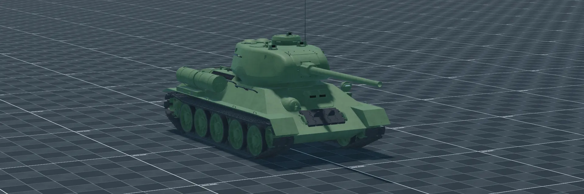 T-34-85, perspective banner, in Multicrew Tank Combat