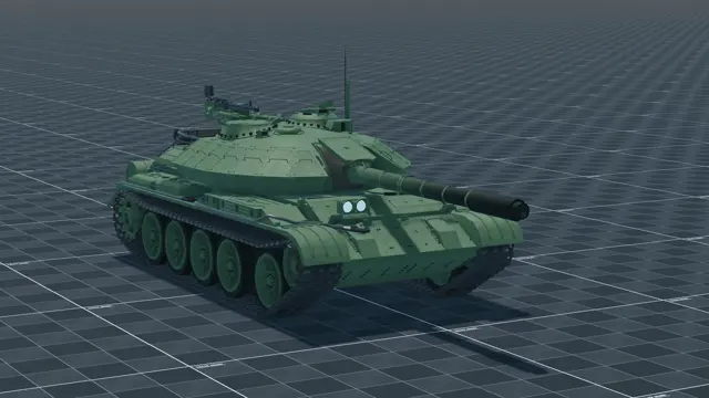 T-54M, perspective, in Multicrew Tank Combat