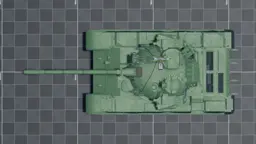 T-55AD, top, in Multicrew Tank Combat