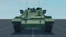 T-62 Berezhok, front, in Multicrew Tank Combat