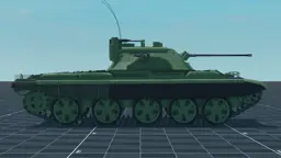 T-62 Berezhok, right, in Multicrew Tank Combat
