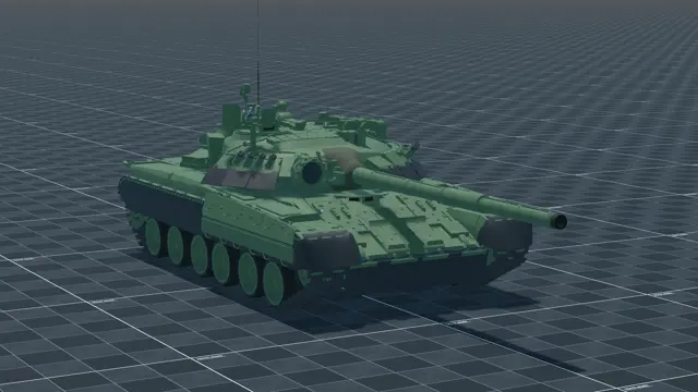 T-80U, perspective, in Multicrew Tank Combat
