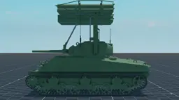 T34 Calliope, left, in Multicrew Tank Combat