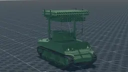 T34 Calliope, perspective, in Multicrew Tank Combat