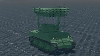 T34 Calliope, perspective, in Multicrew Tank Combat